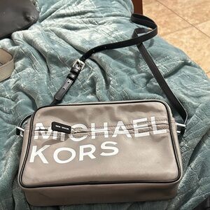 Michael Kors Black and Gray Belt Bag